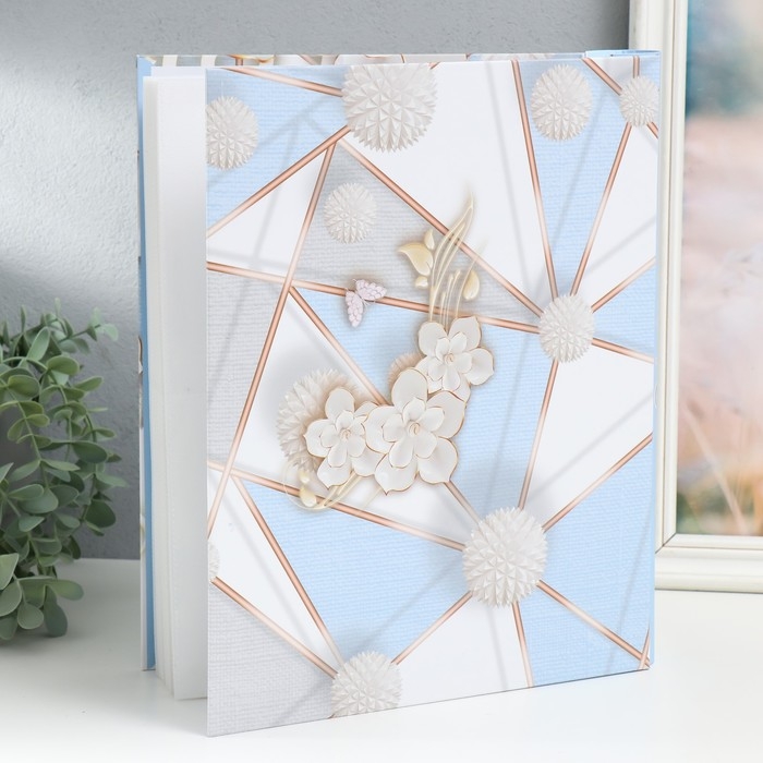 Фотоальбом на 400 фото 10х15 см Фотоальбом на 400 фото 10х15 см "Нежные цветы на принте" МИКС 33,5х27,5х5,5 см