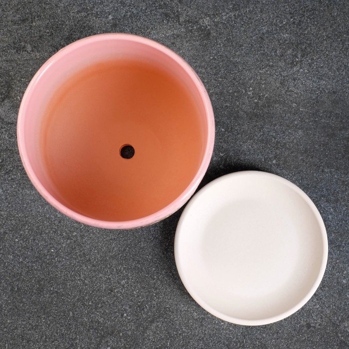 Горшок цветочный Горшок цветочный "Кукушка" розовый, 1,73 л