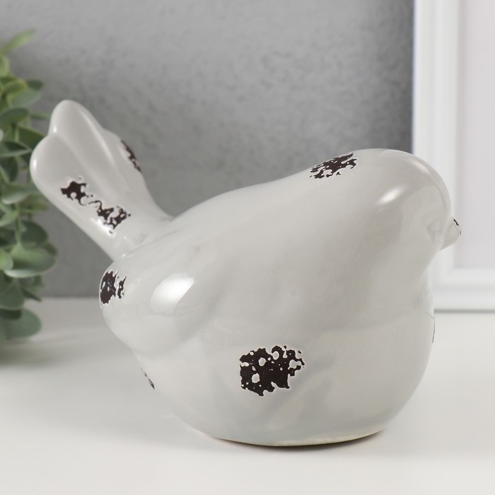 Копилка керамика  Копилка керамика "Серый воробышек" 18,8 11,9х13 см