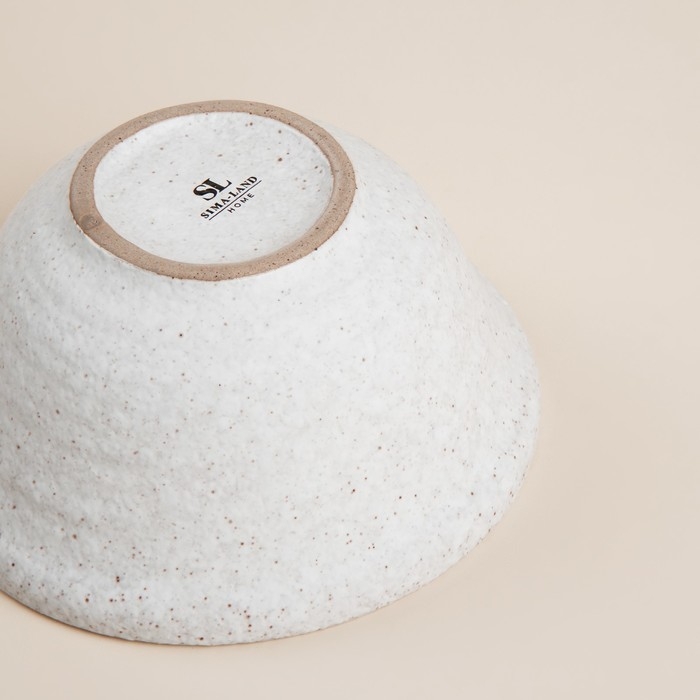 Набор салатников керамических SL Home «Арена Бланка», 350 мл, d=12,5 см, цвет белый