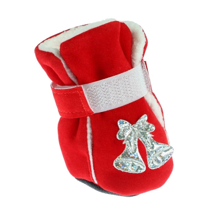 Ботинки Ботинки "Бубенцы", набор 4 шт, размер S, красные