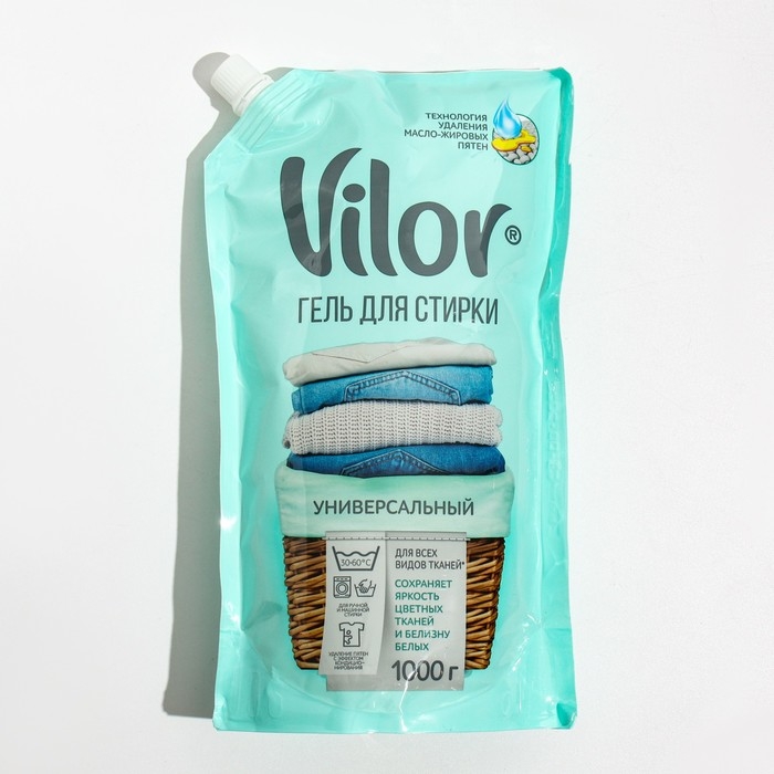 Жидкое средство для стирки VILOR универсал, 1000 г Жидкое средство для стирки VILOR универсал, 1000 г