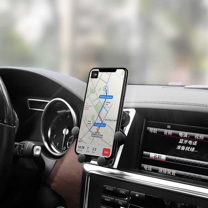 Держатель для смартфона в авто Hoco CA51, 4-6.5 Держатель для смартфона в авто Hoco CA51, 4-6.5", черный