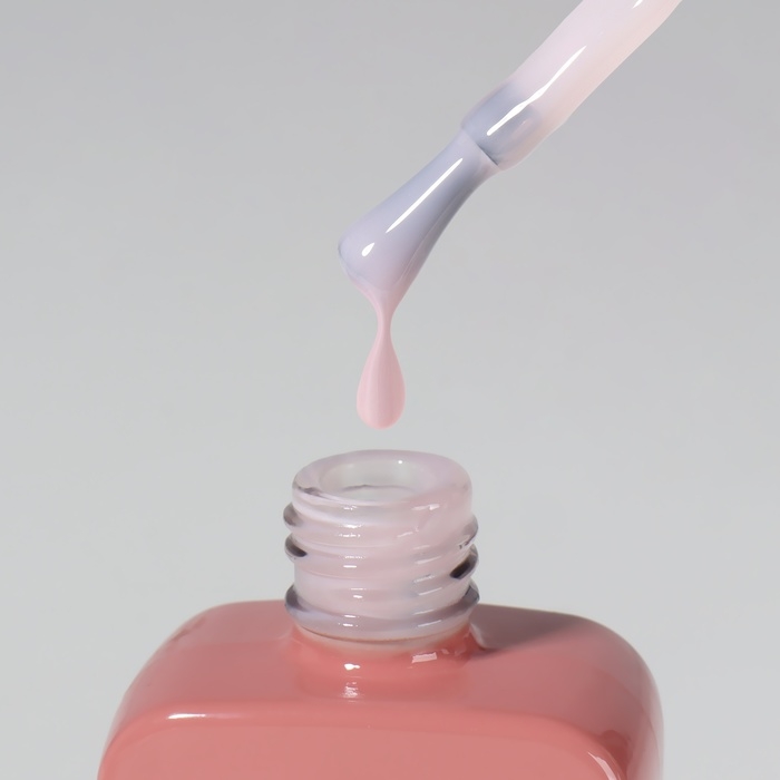 Гель лак для ногтей «GENTLE», 3-х фазный, 10 мл, LED/UV, цвет розовый (1)