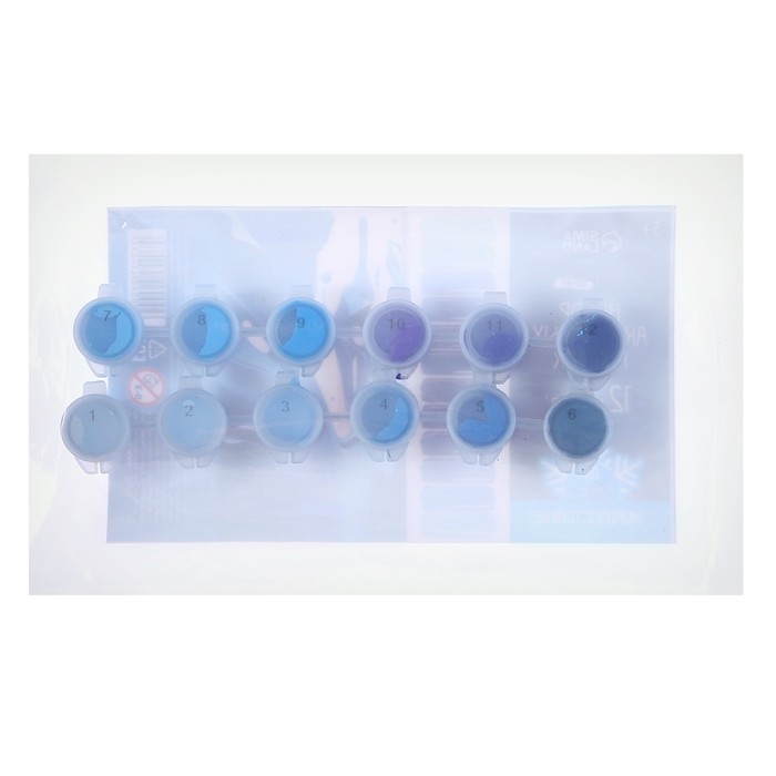 Набор акриловых красок «Холодный бриз», 12 цветов Набор акриловых красок «Холодный бриз», 12 цветов