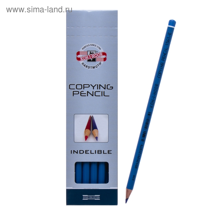 Карандаш 3.5 мм, Koh-I-Noor 1561, специальный, синий, L=175 мм Карандаш 3.5 мм, Koh-I-Noor 1561, специальный, синий, L=175 мм