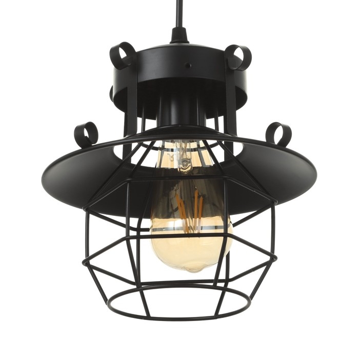 Светильник BayerLux 2137/1BK E27 40Вт черный 21х21х21-120 см