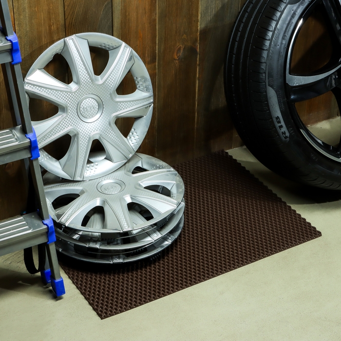 Коврик eva универсальный Grand Caratt, Ромб 50 х 67 см, коричневый Коврик eva универсальный Grand Caratt, Ромб 50 х 67 см, коричневый