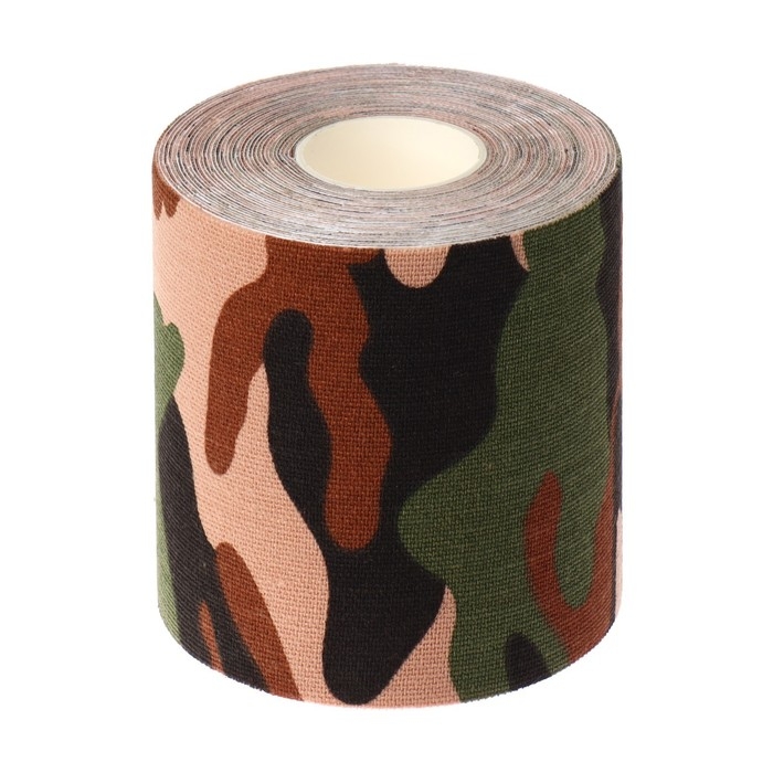 Кинезио - тейп, 7,5 см × 5 м, цвет камуфляж Кинезио - тейп, 7,5 см × 5 м, цвет камуфляж
