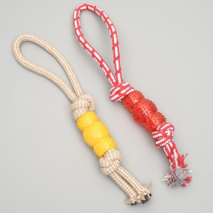Игрушка канатная Игрушка канатная "Узел с леденцом", до 37 см, до 90 г, микс цветов