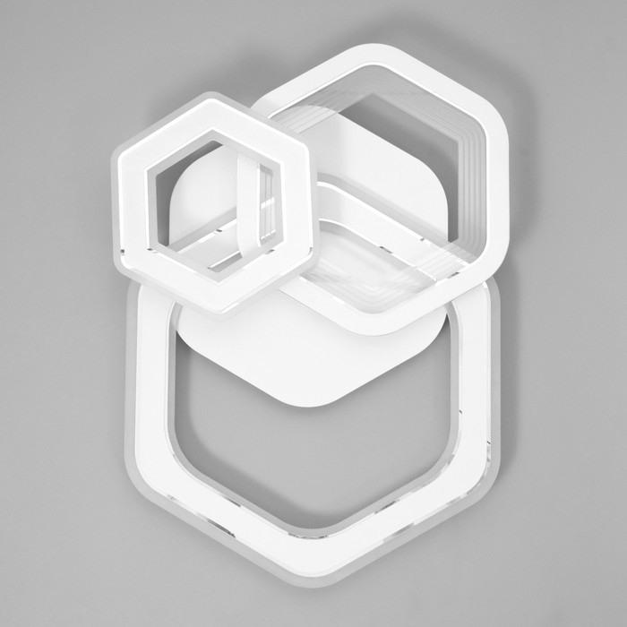 Люстра с ПДУ Люстра с ПДУ "Дариана" LED 160Вт 3000-6000Вт белый 60х42х9,5см BayerLux