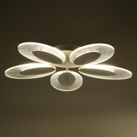 Люстра с ПДУ 1138/5 LED 90Вт 3000К-6000К диммер белый 68х68х8 см BayerLux