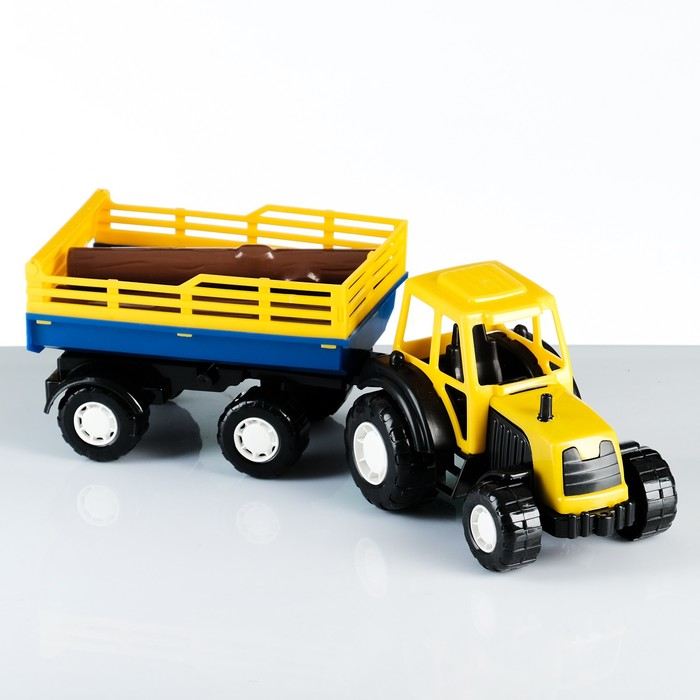 Машина  Машина "Трактор с прицепом" 42 х 13 х 13 см, МИКС