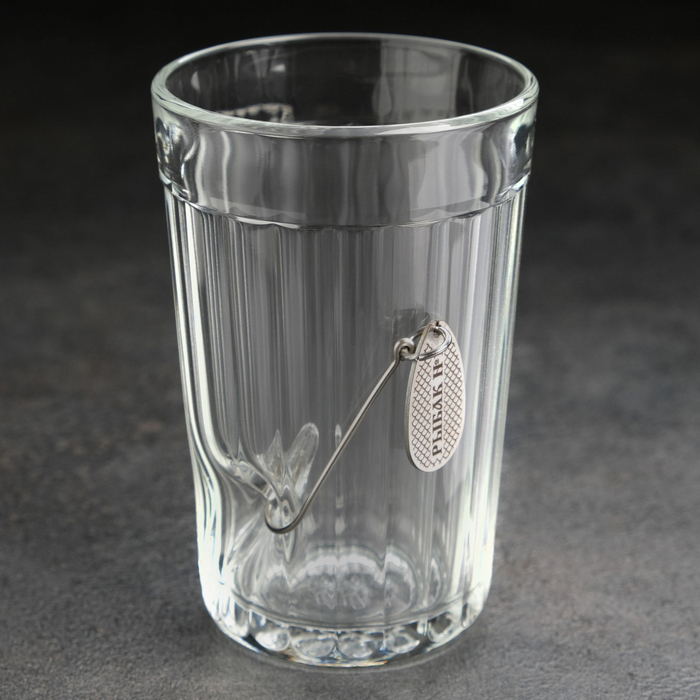 Стакан Стакан "Непробиваемый", граненый, с блесной, 250 мл
