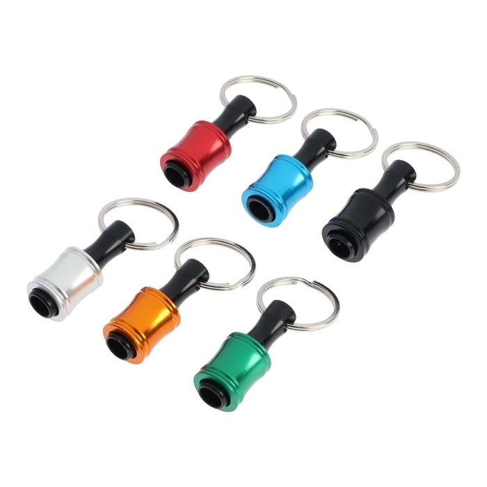 Держатель для бит ТУНДРА, крепление на карабин, без магнита, 1/4 Держатель для бит ТУНДРА, крепление на карабин, без магнита, 1/4", 6 шт.