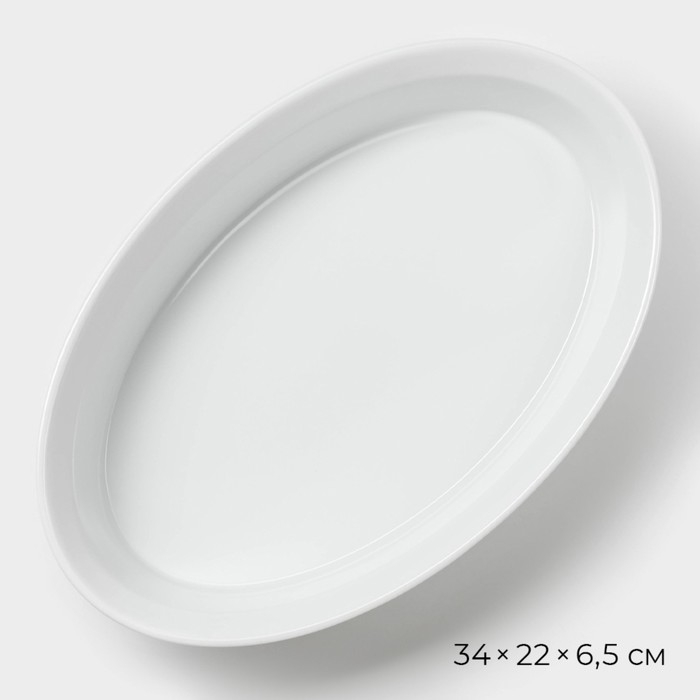 Форма для выпечки из жаропрочной керамики Magistro White gloss, 2,5 л, 34×22×6,5 см Форма для выпечки из жаропрочной керамики Magistro White gloss, 2,5 л, 34×22×6,5 см