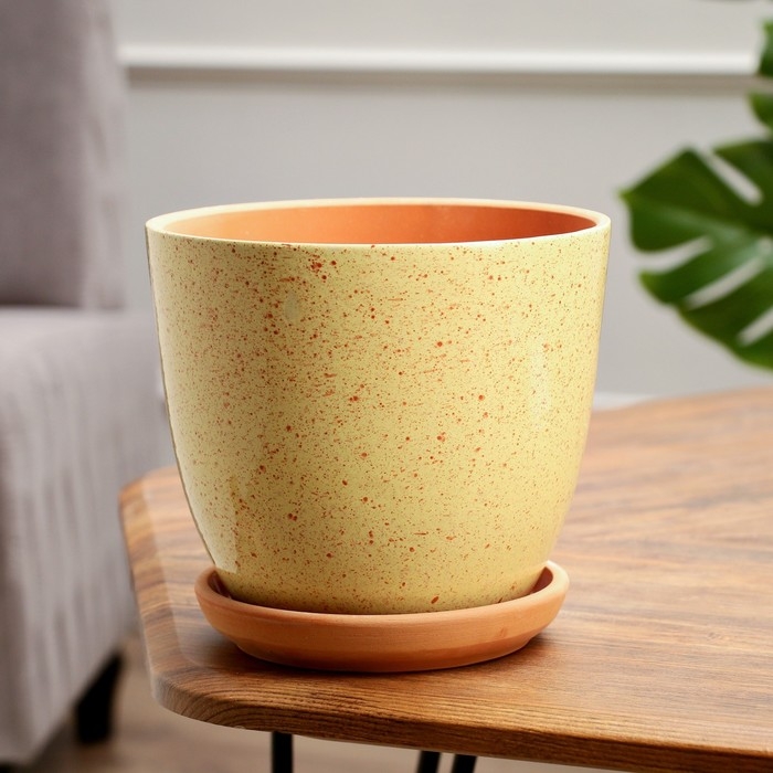 Цветочный горшок 2,2 л, желтый Цветочный горшок 2,2 л, желтый