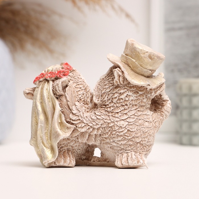 Фигура Фигура "Совы молодожены" 12х10х6см