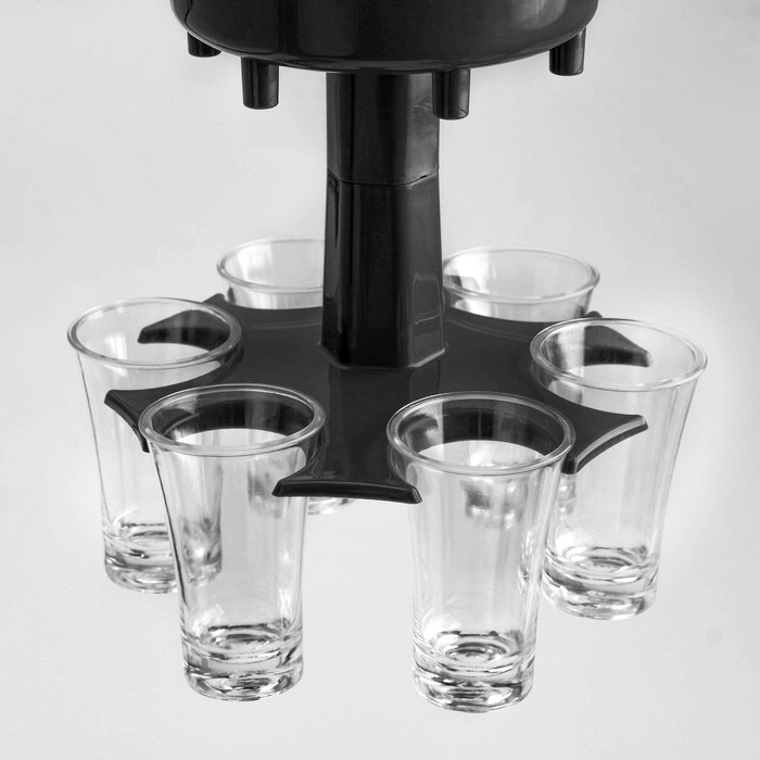 Рюмки набор  Рюмки набор "Налей всем сразу" 6 штук по 35 мл, горлышко d-10 см