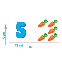 Парные пазлы «Счёт», 12 пазлов, 24 детали
