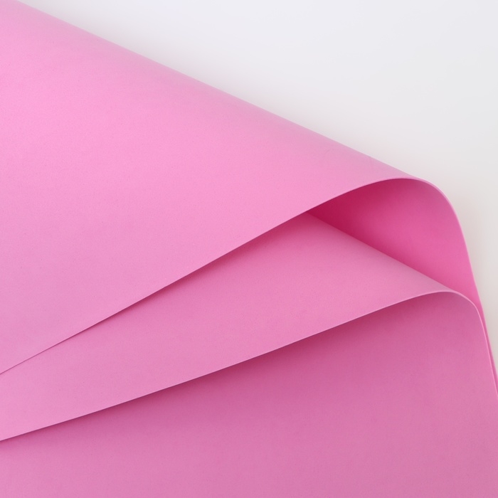 Фоамиран, светло - розовый, 1 мм, 60 х 70 см Фоамиран, светло - розовый, 1 мм, 60 х 70 см