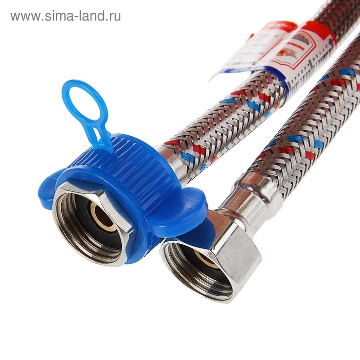 Подводка гибкая AquaKratos, гайка-гайка, 40 см, нерж.сталь, с ключом для монтажа Подводка гибкая AquaKratos, гайка-гайка, 40 см, нерж.сталь, с ключом для монтажа