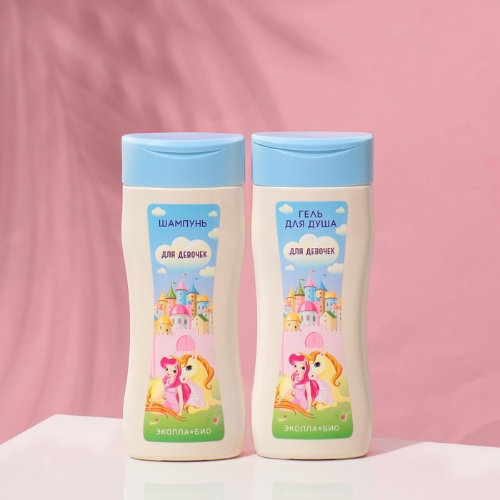 Подарочный набор  Подарочный набор "Для девочек": шампунь, 200 мл + гель для душа, 200 мл