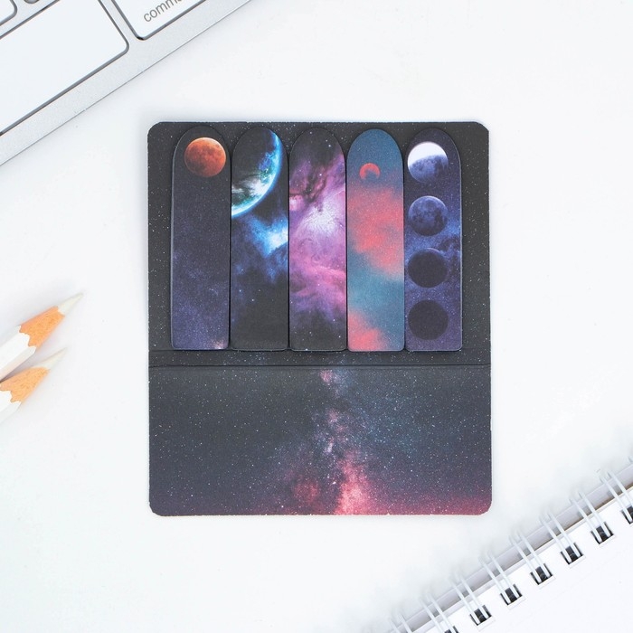 Набор стикеров-закладок &laquo;Космос&raquo;, 5 шт, 20 л