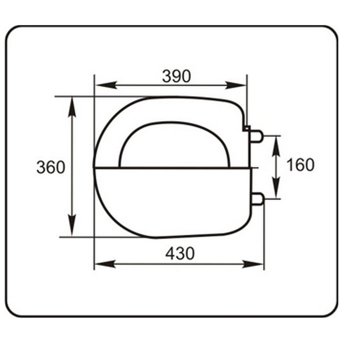 Сиденье для унитаза Сиденье для унитаза "Уклад" СУ 63.07.80С, для унитазов Волга, Самарский, Кама