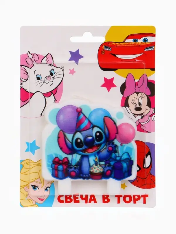 Свеча в торт 8&times;8 см, &laquo;Монстрик&raquo;
