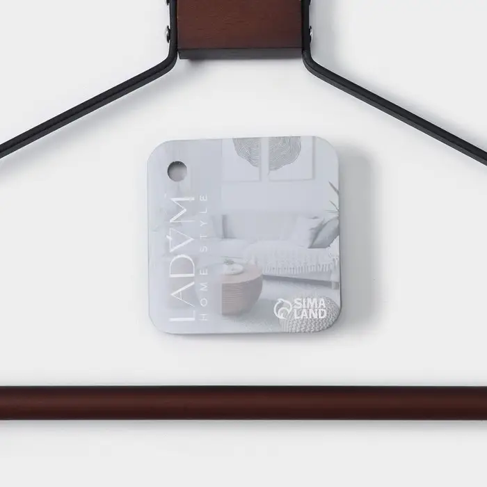 Плечики - вешалка для одежды LaDо́m Sombre, 42,5×26 см, широкие плечики цвет коричневый Плечики - вешалка для одежды LaDо́m Sombre, 42,5×26 см, широкие плечики цвет коричневый