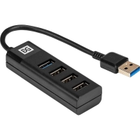 Концентратор USB хаб ExeGate (EX296923RUS) DUB-3213 4-в-1 черн