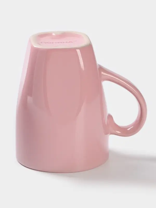 Кружка керамическая Доляна &laquo;Пастель&raquo;, 280 мл, розовая