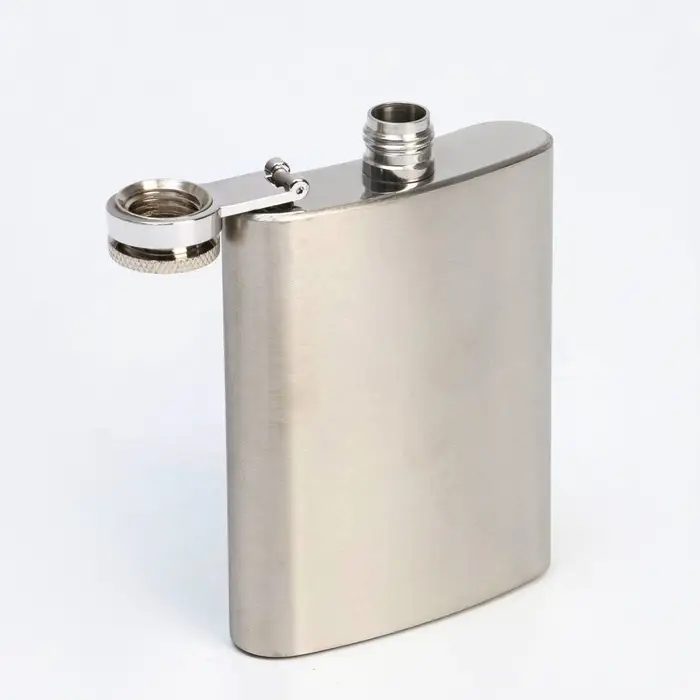 Фляжка Мастер К, 90 мл, подарочная, армейская, 3 oz, нержавеющая сталь, серебристая