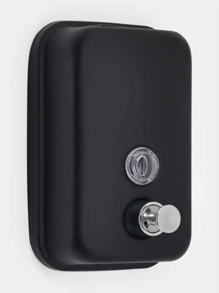 Диспенсер для жидкого мыла Stölz, механический, 500 мл, нержавеющая сталь, чёрный Диспенсер для жидкого мыла Stölz, механический, 500 мл, нержавеющая сталь, чёрный