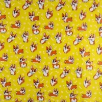 Бумага упаковочная глянцевая &laquo;Корги&raquo;, 70 х 100 см