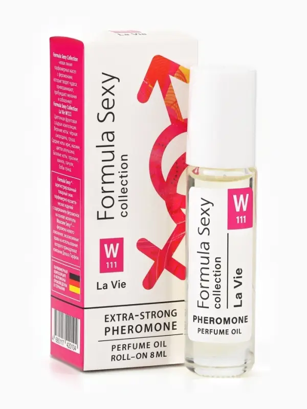 Парфюмерное масло женское с феромонами Formula Sexy Collection La Vie W111, 8 мл (по мотивам La Vie Est Belle (Lancome)