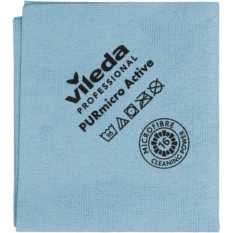 Салфетка хозяйственная ПУРМикро синяя 5 шт/уп