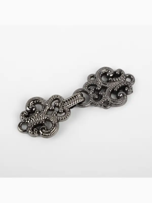 Декоративная застёжка, 4.5&times;1.5 см, цвет чёрный