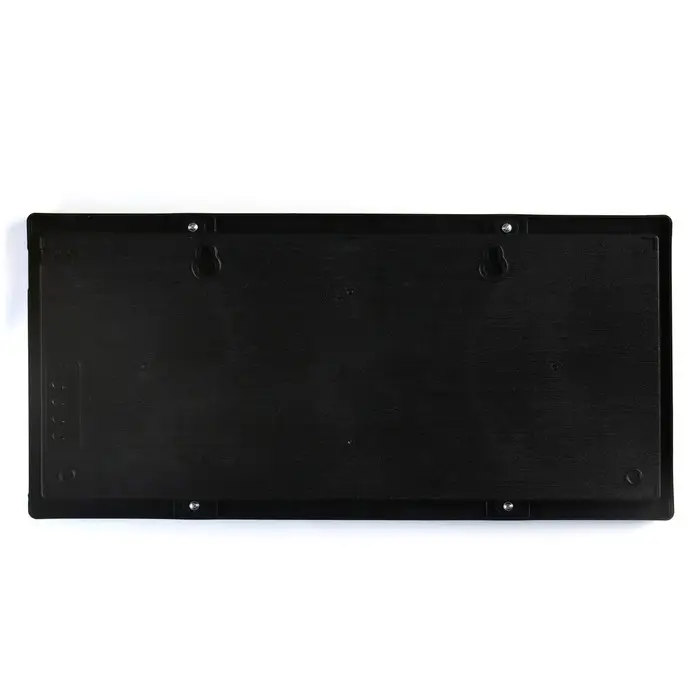 Часы электронные настенные &laquo;Соломон&raquo; термометр, календарь, 21.5&times;45.5 см, красная индикация, черные