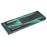 Клавиатура Perfeo FREEDOM PF-5191, беспроводная, мембранная, USB, 1xAA (нет в компл), чёрная