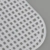 Канва-основа для вышивания сумки, пластиковая, 33.5&times;35.5 см, 2&times;2 мм, цвет белый