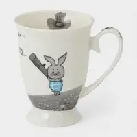 Кружка КОРАЛЛ &laquo;Ёжик в тумане&raquo;, 380 мл, фарфор, белая