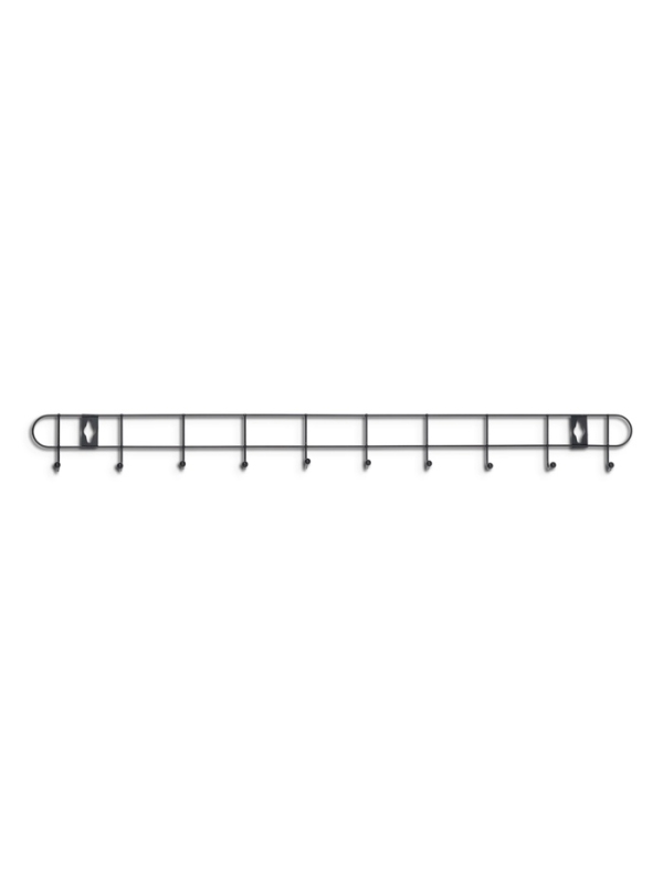 Вешалка настенная Доляна «Лето», 10 крючков, 55×5×3.5 см, чёрная Вешалка настенная Доляна «Лето», 10 крючков, 55×5×3.5 см, чёрная