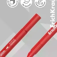 Акриловые маркеры 12 цветов ErichKrause Slim Cheat Meal, пулевидный наконечник