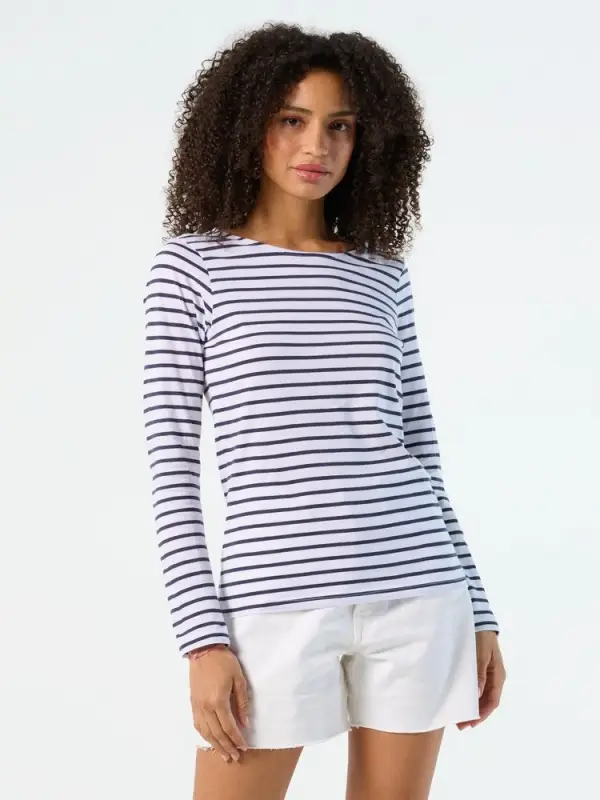 Футболка женская Marine Women, белый/темно-синий, размер XS Футболка женская Marine Women, белый/темно-синий, размер XS