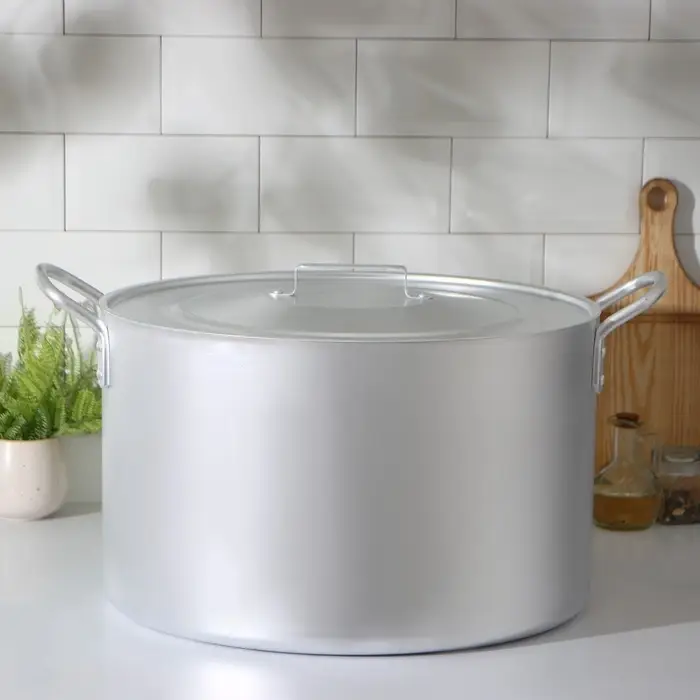 Котёл, 40 л, d=44 см, с крышкой, алюминий, серебристая