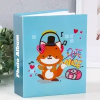 Фотоальбом 200 фото 10X15см, "Лисёнок в наушниках", ПП карм. Фотоальбом 200 фото 10X15см, "Лисёнок в наушниках", ПП карм.