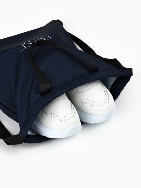 Мешок для обуви  Мешок для обуви "Base", цвет графит, два вида ручек, 41х31 см