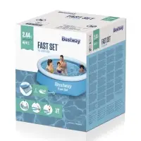 Бассейн надувной Bestway Fast Set 57448/57494, 244&times;61 см, круглый